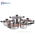 10 pcs stainless steel cookware set